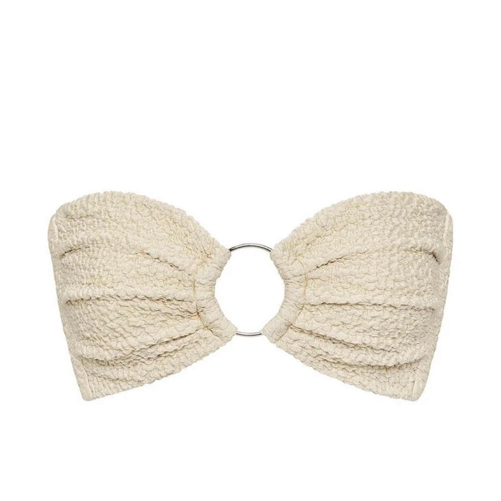 Montce Oat Texture Tori Ties Bandeau Top